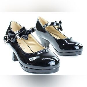 Forever Link Black Mary Jane Heels Girls Size 10